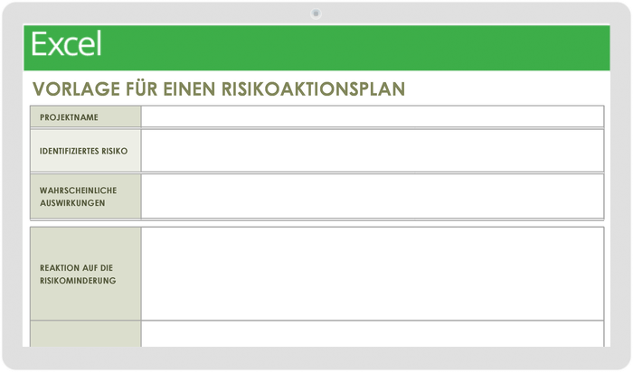  Vorlage für einen Risikoaktionsplan